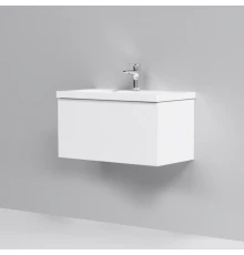 Тумба с раковиной белый глянец 76 см Am.Pm Gem M90FHX07521WG + M90WCC0752WG
