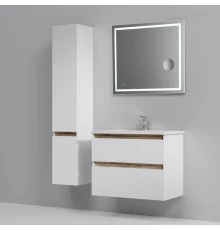 Комплект мебели белый глянец 80 см Am.Pm X-Joy M85AFHX0802WG + M85AWCC0802WG + M91AMOX0803WG