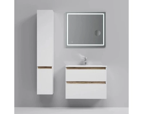 Тумба с раковиной белый глянец 80 см Am.Pm X-Joy M85AFHX0802WG + M85AWCC0802WG