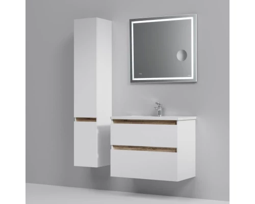 Тумба с раковиной белый глянец 80 см Am.Pm X-Joy M85AFHX0802WG + M85AWCC0802WG