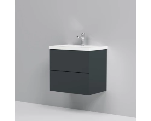 Тумба с раковиной графит матовый 60 см Am.Pm Gem M90FHX06022GM + M90WCC0602WG