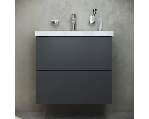 Тумба с раковиной графит матовый 60 см Am.Pm Gem M90FHX06022GM + M90WCC0602WG