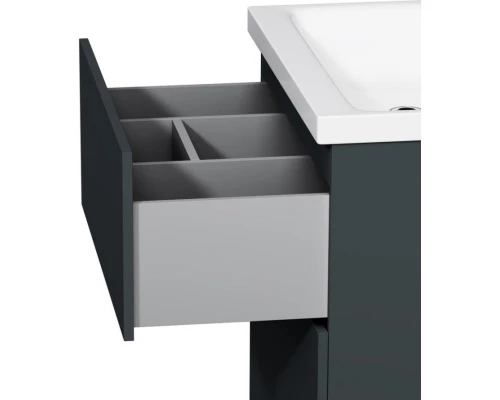 Комплект мебели графит матовый 65 см Am.Pm Gem M90FSX06022GM32 + M90WCC0602WG + M91AMOX0651WG
