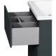 Комплект мебели графит матовый 65 см Am.Pm Gem M90FSX06022GM32 + M90WCC0602WG + M91AMOX0651WG