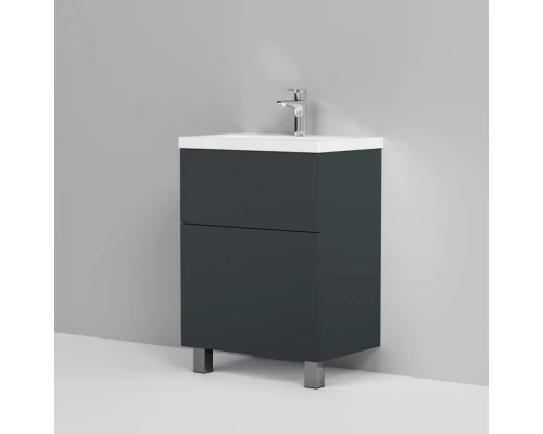 Комплект мебели графит матовый 65 см Am.Pm Gem M90FSX06022GM32 + M90WCC0602WG + M91AMOX0651WG