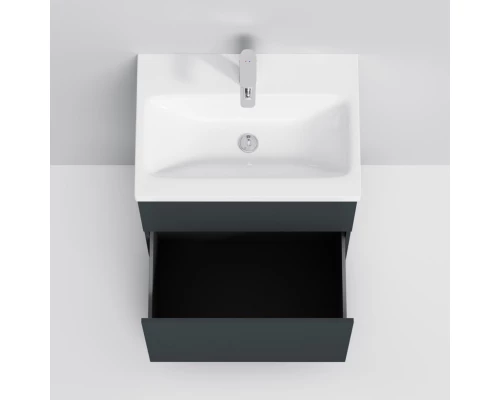 Комплект мебели графит матовый 61 см Am.Pm Gem M90FSX06022GM32 + M90WCC0602WG + M91AMOX0551WG