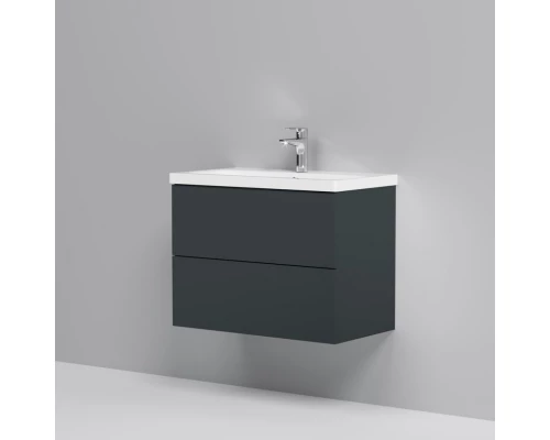 Комплект мебели графит матовый 80 см Am.Pm Gem M90FHX07522GM + M90WCC0752WG + M91AMOX0801WG