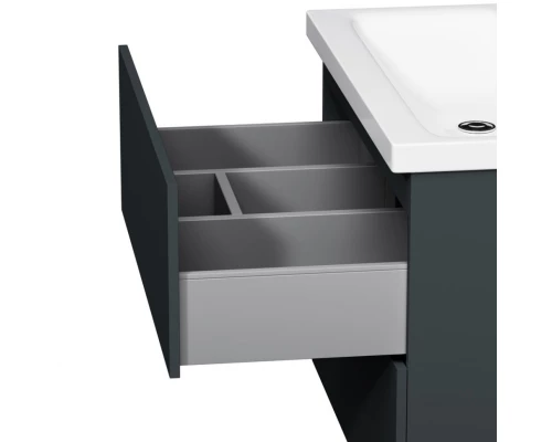 Комплект мебели графит матовый 80 см Am.Pm Gem M90FHX07522GM + M90WCC0752WG + M91AMOX0801WG