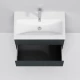 Комплект мебели графит матовый 80 см Am.Pm Gem M90FHX07522GM + M90WCC0752WG + M91AMOX0801WG