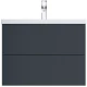 Тумба с раковиной графит матовый 76 см Am.Pm Gem M90FHX07522GM + M90WCC0752WG