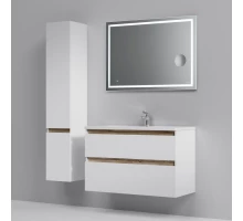 Комплект мебели белый глянец 100 см Am.Pm X-Joy M85AFHX1002WG + M85AWCC1002WG + M91AMOX1003WG