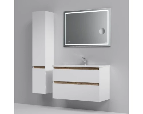 Комплект мебели белый глянец 100 см Am.Pm X-Joy M85AFHX1002WG + M85AWCC1002WG + M91AMOX1003WG