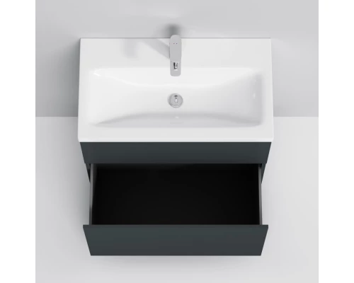 Комплект мебели графит матовый 80 см Am.Pm Gem M90FSX07522GM32 + M90WCC0752WG + M91AMOX0801WG