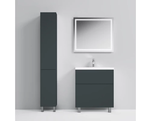Комплект мебели графит матовый 80 см Am.Pm Gem M90FSX07522GM32 + M90WCC0752WG + M91AMOX0801WG