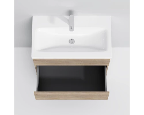 Комплект мебели светлый дуб 80 см Am.Pm Gem M91FSX0752OF + M90WCC0752WG + M91AMOX0801WG