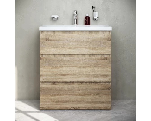 Тумба с раковиной светлый дуб 76 см Am.Pm Gem M91FSX0752OF + M90WCC0752WG