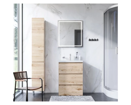 Комплект мебели светлый дуб 65 см Am.Pm Gem M91FSX0602OF + M90WCC0602WG + M91AMOX0651WG