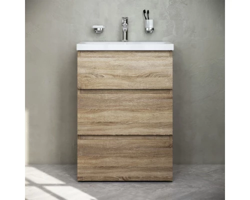 Тумба с раковиной светлый дуб 61 см Am.Pm Gem M91FSX0602OF + M90WCC0602WG