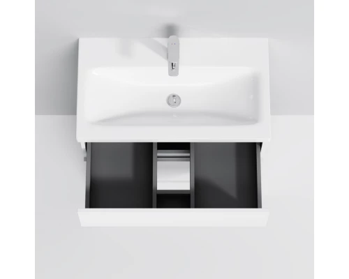 Тумба с раковиной белый глянец 76 см Am.Pm Gem M91FSX0752WG + M90WCC0752WG