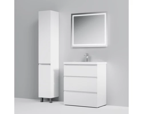 Тумба с раковиной белый глянец 76 см Am.Pm Gem M91FSX0752WG + M90WCC0752WG