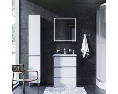 Тумба с раковиной белый глянец 61 см Am.Pm Gem M91FSX0602WG + M90WCC0602WG