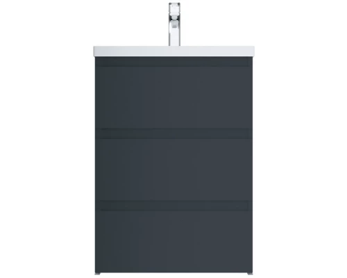 Комплект мебели графит матовый 65 см Am.Pm Gem S M91FSX0602GM + M90WCC0602WG + M91AMOX0651WG