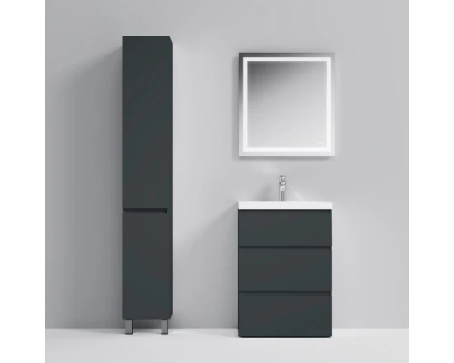 Тумба с раковиной графит матовый 61 см Am.Pm Gem S M91FSX0602GM + M90WCC0602WG