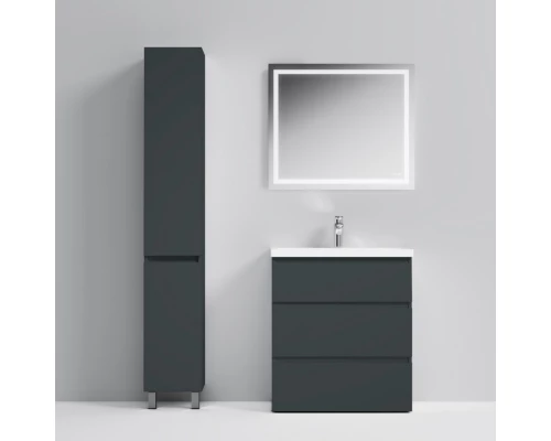 Комплект мебели графит матовый 80 см Am.Pm Gem S M91FSX0752GM + M90WCC0752WG + M91AMOX0801WG