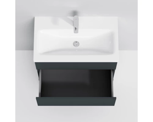 Тумба с раковиной графит матовый 76 см Am.Pm Gem S M91FSX0752GM + M90WCC0752WG