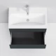 Тумба с раковиной графит матовый 76 см Am.Pm Gem S M91FSX0752GM + M90WCC0752WG