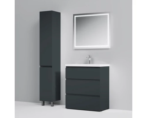 Тумба с раковиной графит матовый 76 см Am.Pm Gem S M91FSX0752GM + M90WCC0752WG
