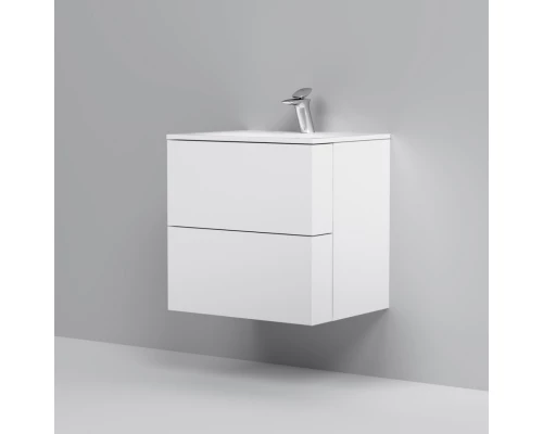 Тумба с раковиной белый глянец 61 см Am.Pm Spirit V2.0 M70AFHX0602WG + M70AWCC0602WG