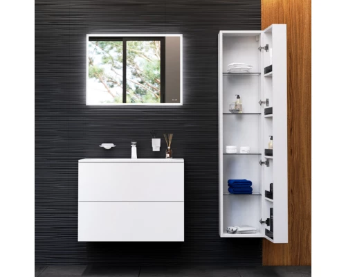 Комплект мебели белый глянец 81 см Am.Pm Spirit V2.0 M70AFHX0802WG + M70AWCC0802WG + M71AMOX0801SA