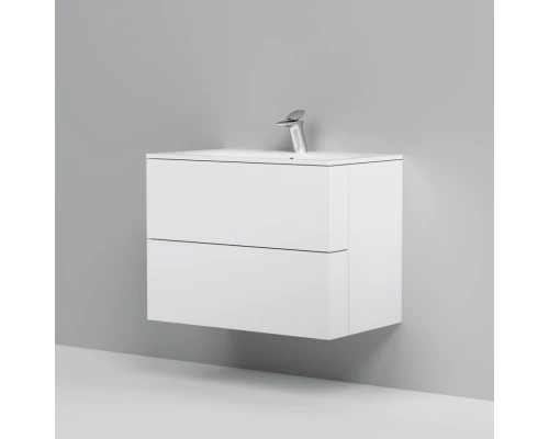 Комплект мебели белый глянец 81 см Am.Pm Spirit V2.0 M70AFHX0802WG + M70AWCC0802WG + M71AMOX0801SA