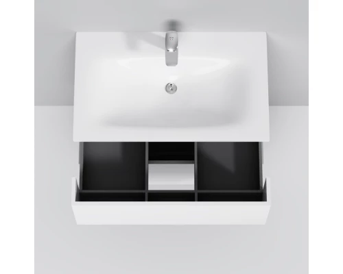 Комплект мебели белый глянец 81 см Am.Pm Spirit V2.0 M70AFHX0802WG + M70AWCC0802WG + M71AMOX0801SA