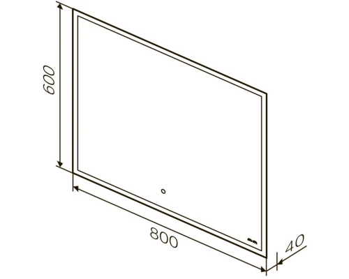 Зеркало 80x60 см Am.Pm Spirit 2.0 M71AMOX0801SA