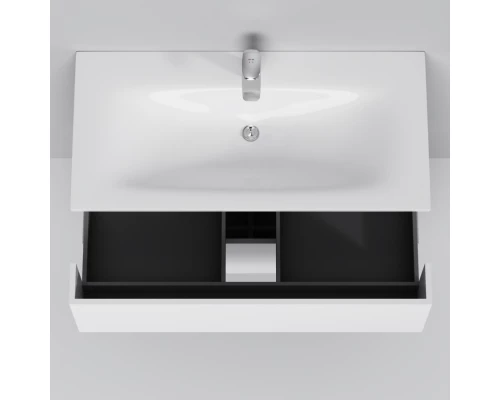 Тумба с раковиной белый глянец 101 см Am.Pm Spirit V2.0 M70AFHX1002WG + M70AWCC1002WG