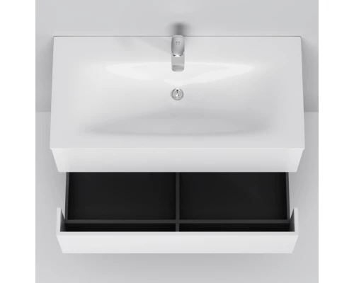 Тумба с раковиной белый глянец 101 см Am.Pm Spirit V2.0 M70AFHX1002WG + M70AWCC1002WG
