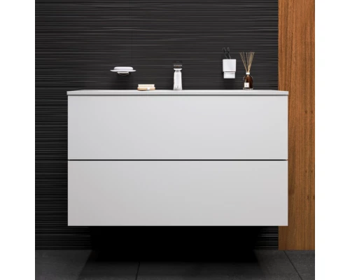 Тумба с раковиной белый глянец 101 см Am.Pm Spirit V2.0 M70AFHX1002WG + M70AWCC1002WG