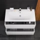 Тумба с раковиной белый глянец 101 см Am.Pm Spirit V2.0 M70AFHX1002WG + M70AWCC1002WG