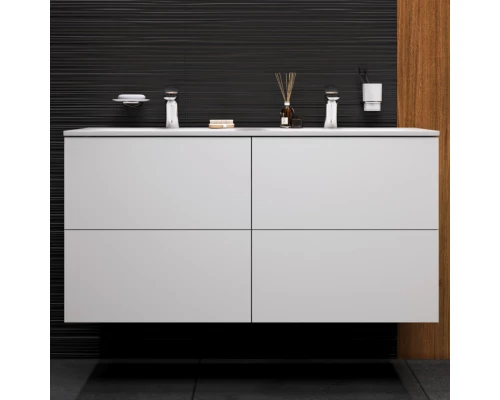 Тумба с раковиной белый глянец 121 см Am.Pm Spirit V2.0 M70AFHD1202WG + M70AWCD1202WG