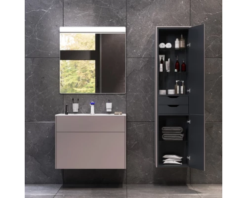 Комплект мебели серый матовый 80,8 см Am.Pm Inspire 2.0 M50AFHX0803EGM + M50AWPX0801WG + M50AMOX0801SA