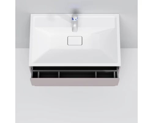 Тумба с раковиной серый матовый 80,8 см Am.Pm Inspire 2.0 M50AFHX0803EGM + M50AWPX0801WG