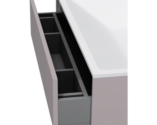 Тумба с раковиной серый матовый 80,8 см Am.Pm Inspire 2.0 M50AFHX0803EGM + M50AWPX0801WG