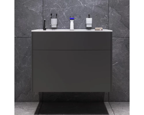 Комплект мебели графит матовый 80,8 см Am.Pm Inspire 2.0 M50AFHX0803GM + M50AWPX0801WG + M50AMOX0801SA