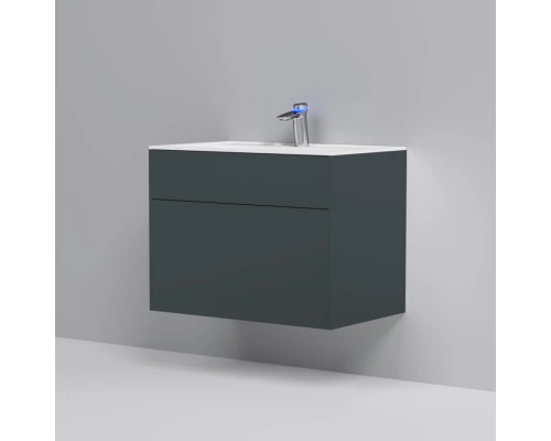 Тумба с раковиной графит матовый 80,8 см Am.Pm Inspire 2.0 M50AFHX0803GM + M50AWPX0801WG