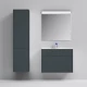 Тумба с раковиной графит матовый 80,8 см Am.Pm Inspire 2.0 M50AFHX0803GM + M50AWPX0801WG