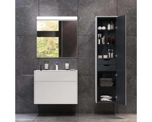 Комплект мебели белый матовый 80,8 см Am.Pm Inspire 2.0 M50AFHX0803WM + M50AWPX0801WG + M50AMOX0801SA