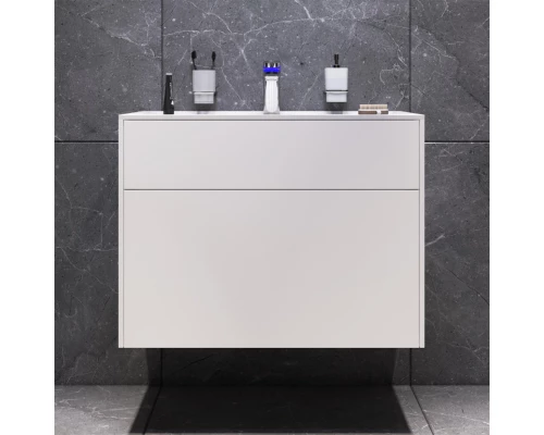 Комплект мебели белый матовый 80,8 см Am.Pm Inspire 2.0 M50AFHX0803WM + M50AWPX0801WG + M50AMOX0801SA