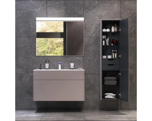 Комплект мебели серый матовый 100,8 см Am.Pm Inspire 2.0 M50AFHX1003EGM + M50AWPX1001WG + M50AMOX1001SA